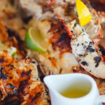 Barbecued Seafood Platter with Smoked Paprika and Lime Aioli
